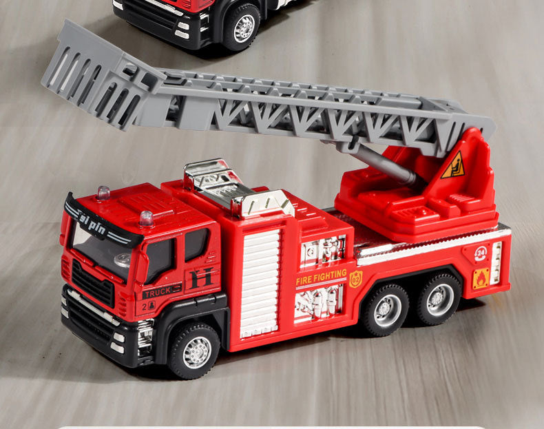 Children's Toy Alloy Excavator Dump Crane Car Model Bulldozer Boys' Truck Engineering Vehicle
