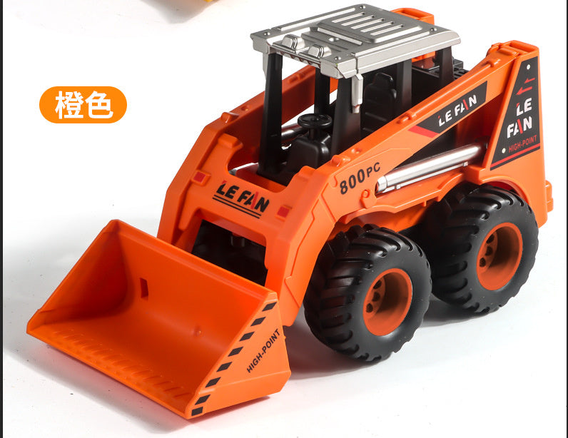 Children's Toy Alloy Excavator Dump Crane Car Model Bulldozer Boys' Truck Engineering Vehicle