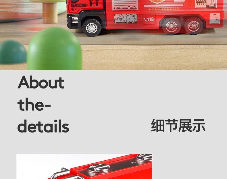 Children's Toy Alloy Excavator Dump Crane Car Model Bulldozer Boys' Truck Engineering Vehicle