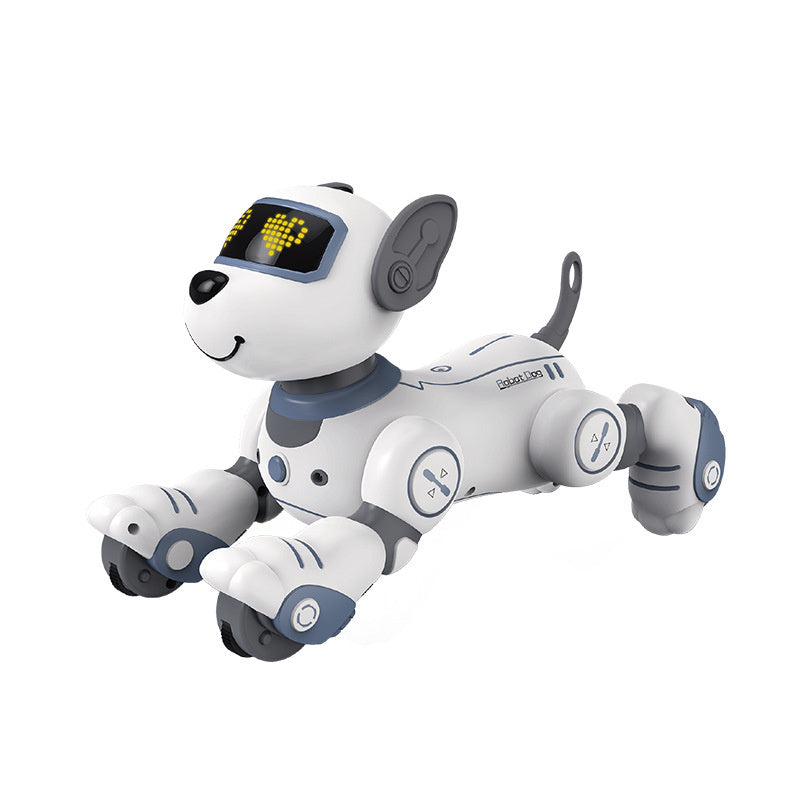 Cross-border Intelligent Voice-Activated Talking Robot Dog with Touch Sensing, Song and Dance Programming, Remote Control, Educational Toy