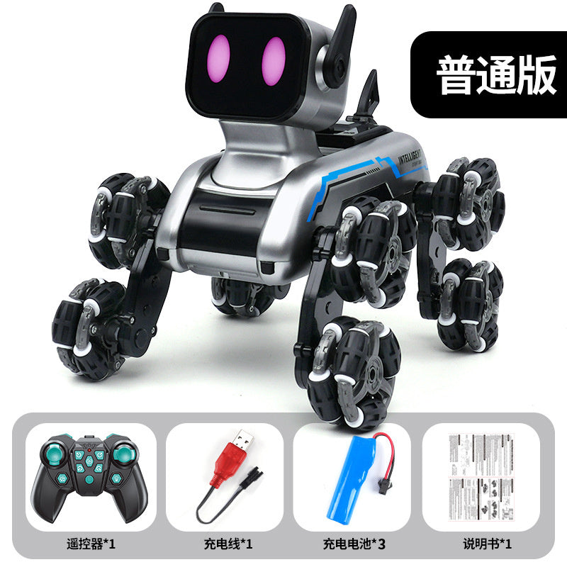 Children's Remote Control Car Intelligent Robot Gesture Sensing Transforming Eight-Wheel Stunt Electric Mechanical Dog Toy Wholesale