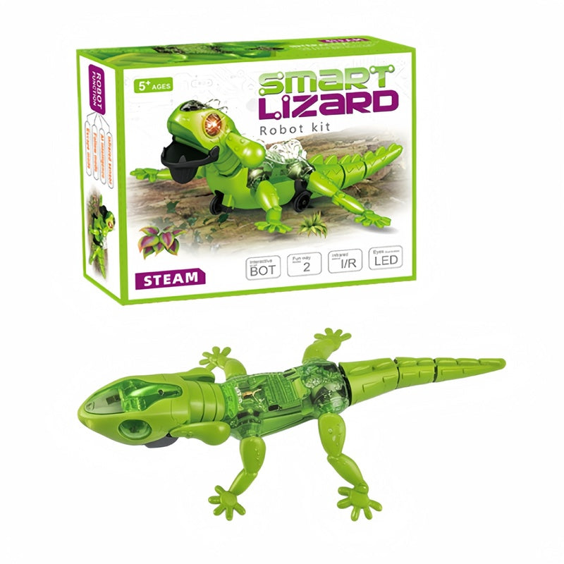 New cross-border product: AI intelligent automatic obstacle-avoiding toy, bionic lizard sensor-controlled crawling mechanical animal toy for boys and girls