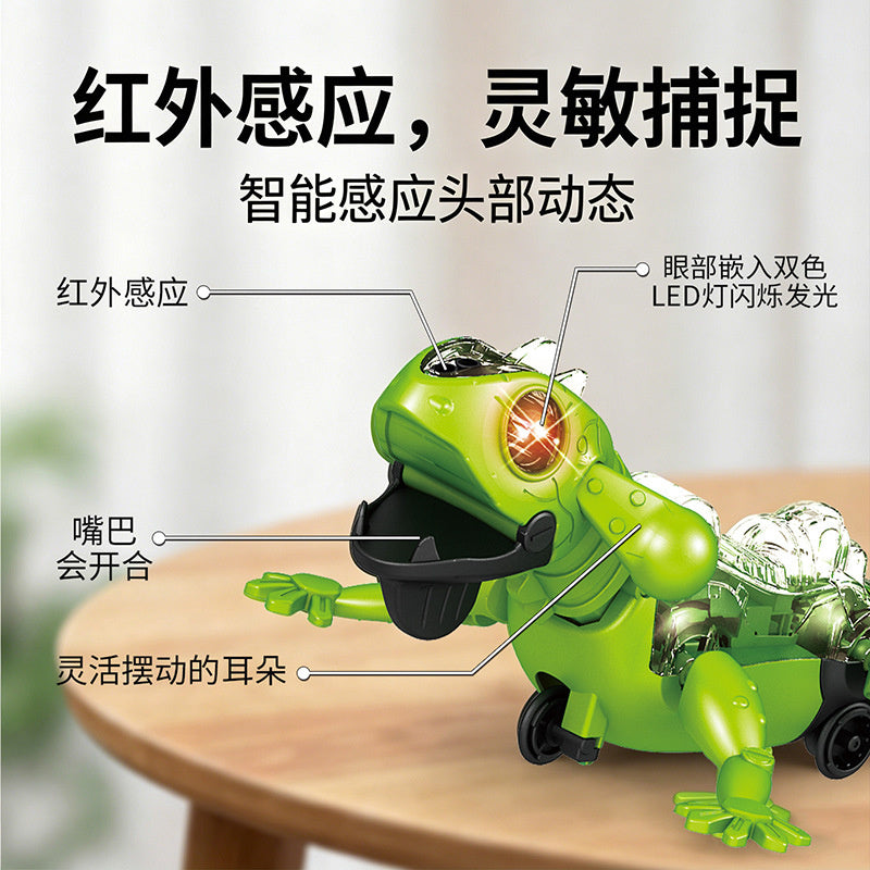 New cross-border product: AI intelligent automatic obstacle-avoiding toy, bionic lizard sensor-controlled crawling mechanical animal toy for boys and girls