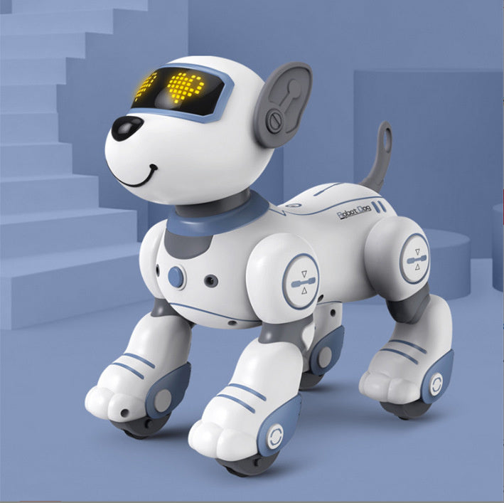 Cross-border Intelligent Voice-Activated Talking Robot Dog with Touch Sensing, Song and Dance Programming, Remote Control, Educational Toy