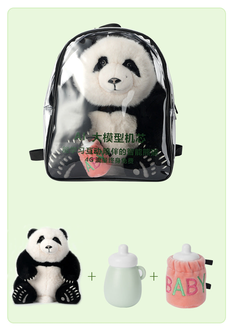 AI-powered smart children's toys, realistic panda plush doll, educational toy for kids, direct from the manufacturer
