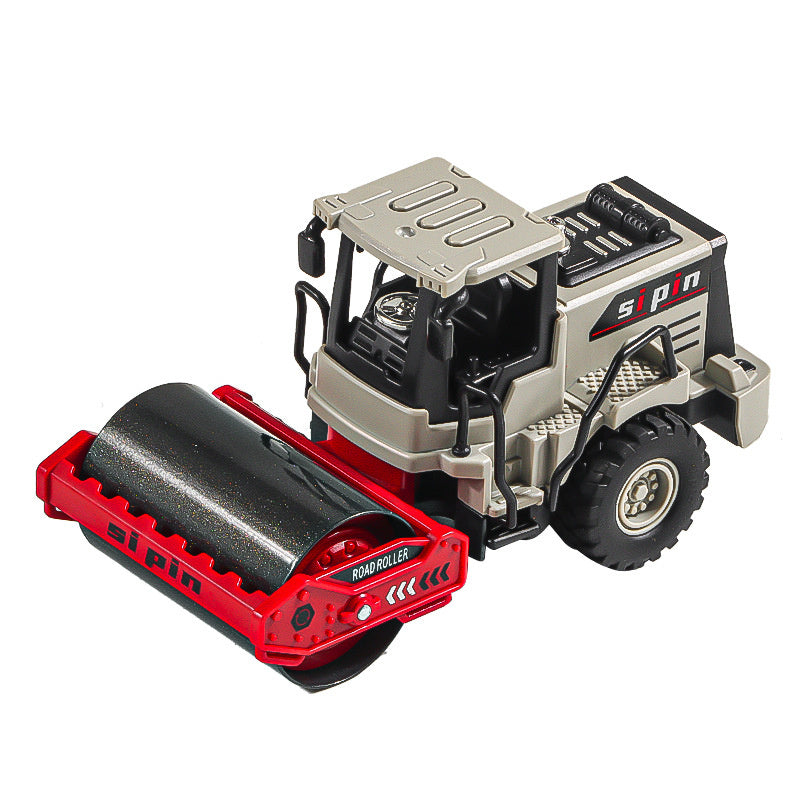 Children's Toy Alloy Excavator Dump Crane Car Model Bulldozer Boys' Truck Engineering Vehicle