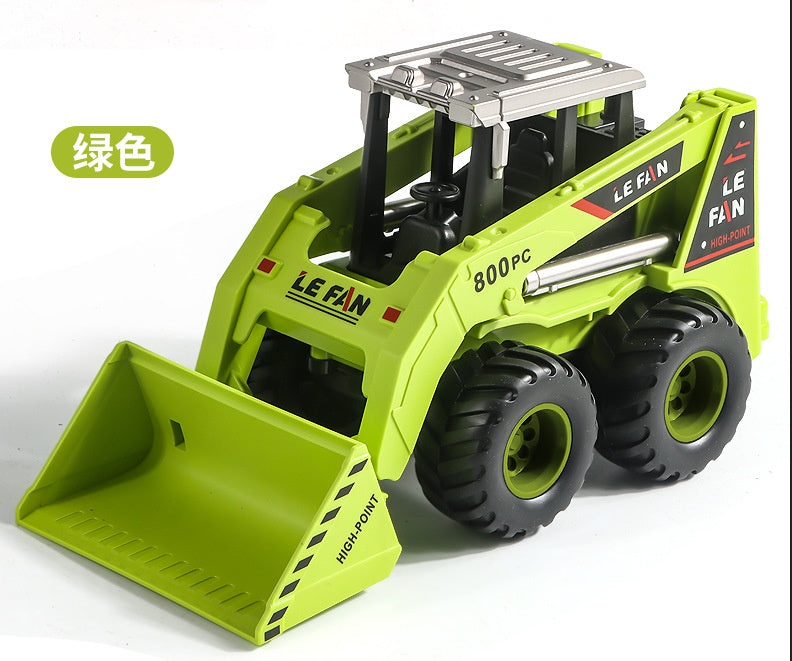 Children's Toy Alloy Excavator Dump Crane Car Model Bulldozer Boys' Truck Engineering Vehicle