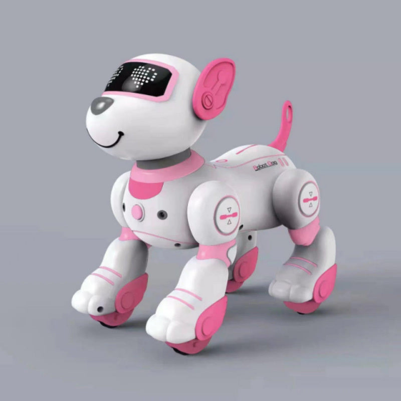Cross-border Intelligent Voice-Activated Talking Robot Dog with Touch Sensing, Song and Dance Programming, Remote Control, Educational Toy