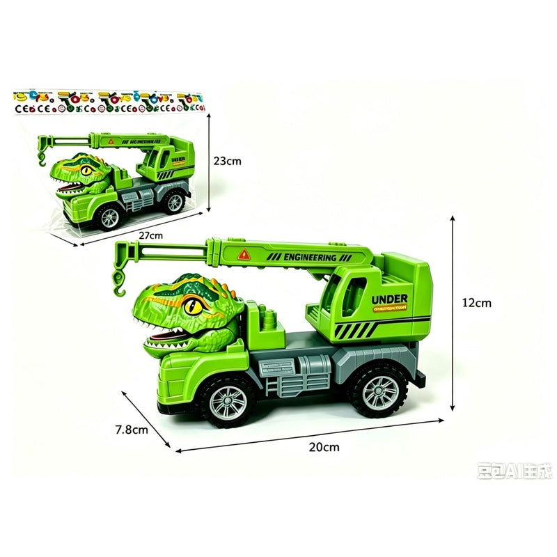 Children's Toy Alloy Excavator Dump Crane Car Model Bulldozer Boys' Truck Engineering Vehicle