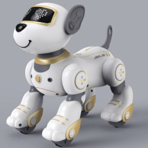 Cross-border Intelligent Voice-Activated Talking Robot Dog with Touch Sensing, Song and Dance Programming, Remote Control, Educational Toy