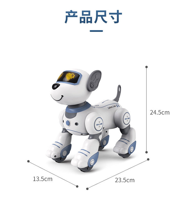 Cross-border Intelligent Voice-Activated Talking Robot Dog with Touch Sensing, Song and Dance Programming, Remote Control, Educational Toy