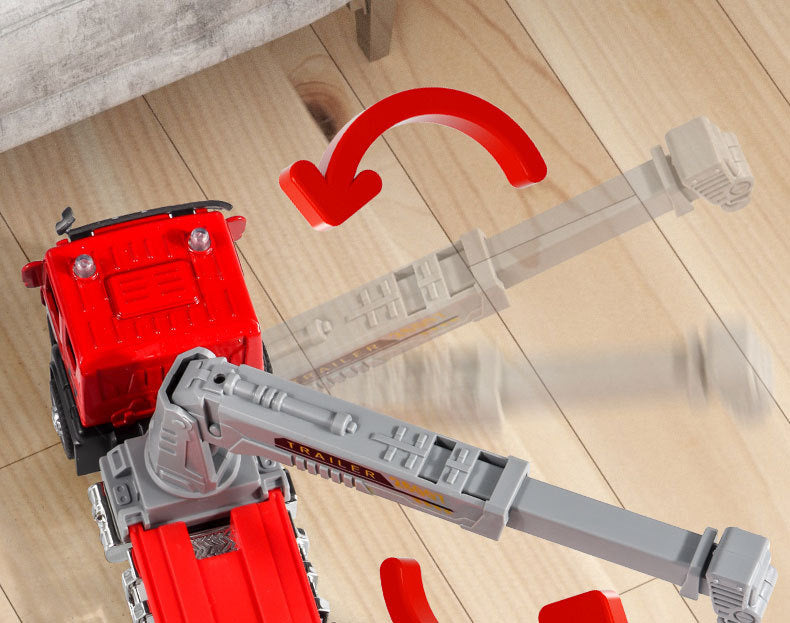 Children's Toy Alloy Excavator Dump Crane Car Model Bulldozer Boys' Truck Engineering Vehicle