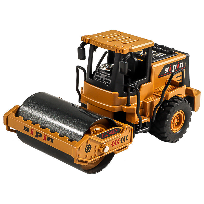 Children's Toy Alloy Excavator Dump Crane Car Model Bulldozer Boys' Truck Engineering Vehicle