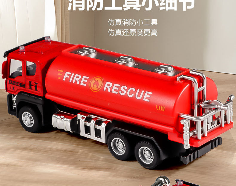 Children's Toy Alloy Excavator Dump Crane Car Model Bulldozer Boys' Truck Engineering Vehicle