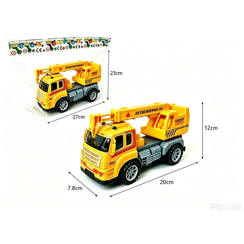Children's Toy Alloy Excavator Dump Crane Car Model Bulldozer Boys' Truck Engineering Vehicle