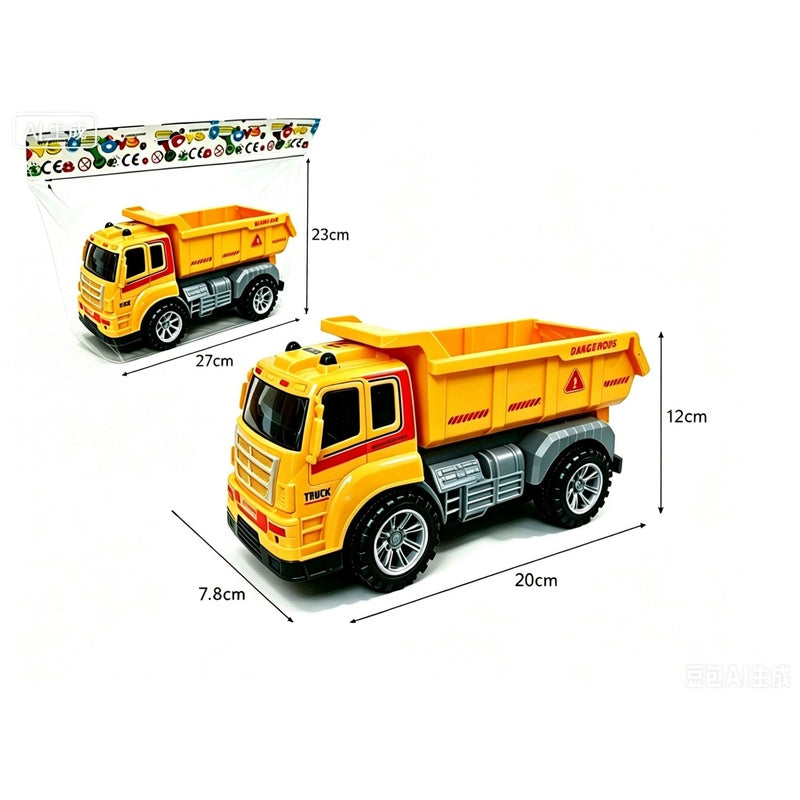 Children's Toy Alloy Excavator Dump Crane Car Model Bulldozer Boys' Truck Engineering Vehicle
