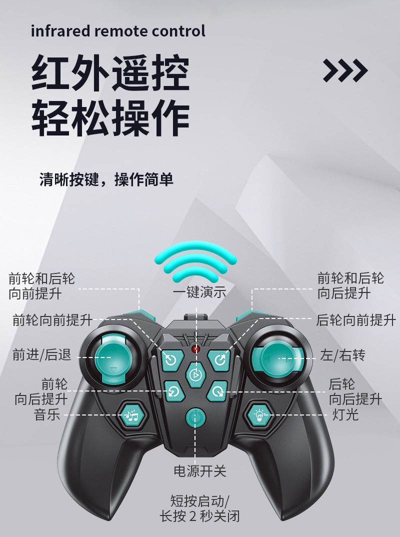 Children's Remote Control Car Intelligent Robot Gesture Sensing Transforming Eight-Wheel Stunt Electric Mechanical Dog Toy Wholesale