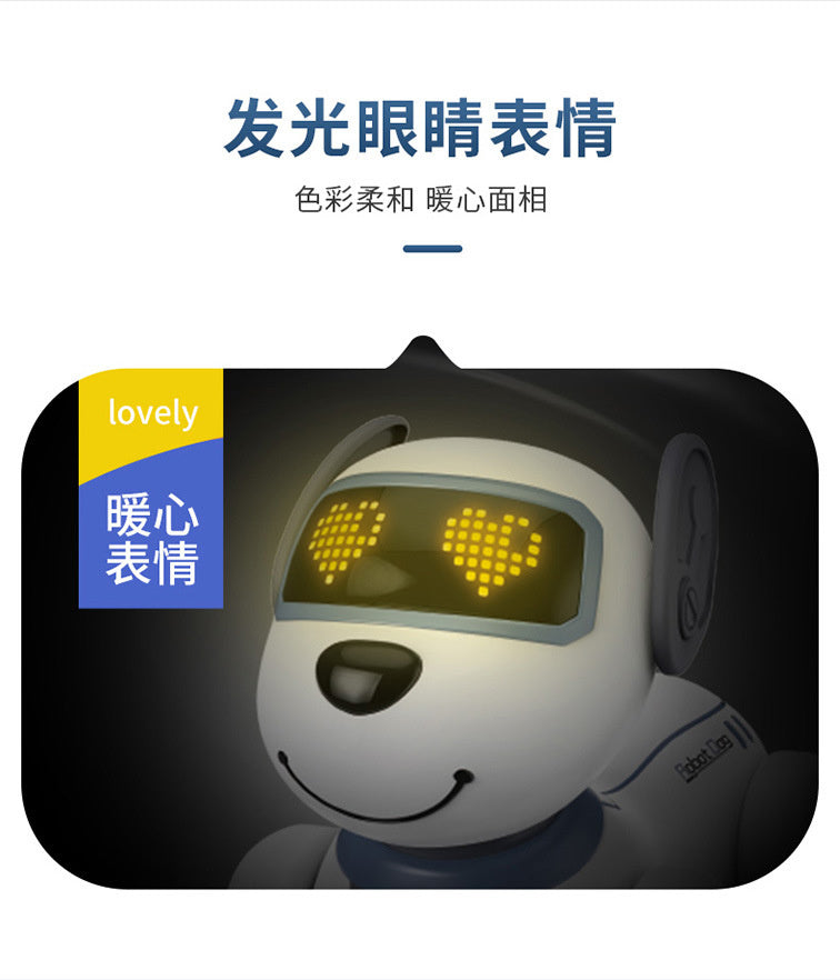 Cross-border Intelligent Voice-Activated Talking Robot Dog with Touch Sensing, Song and Dance Programming, Remote Control, Educational Toy