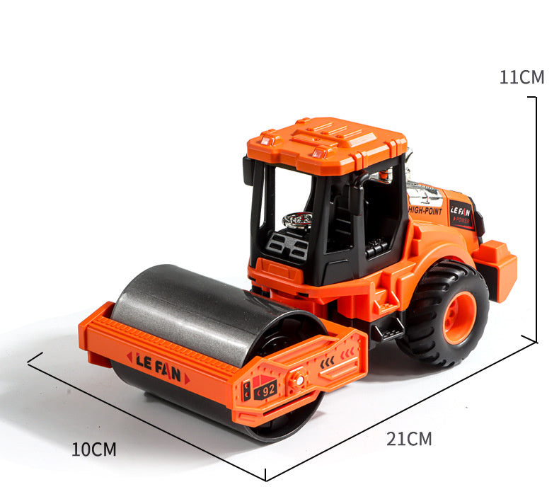 Children's Toy Alloy Excavator Dump Crane Car Model Bulldozer Boys' Truck Engineering Vehicle