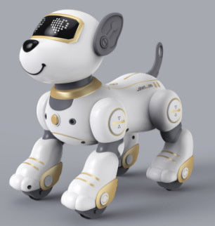 Cross-border Intelligent Voice-Activated Talking Robot Dog with Touch Sensing, Song and Dance Programming, Remote Control, Educational Toy