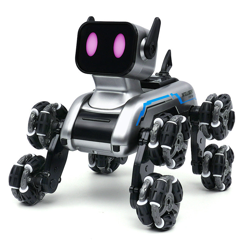 Children's Remote Control Car Intelligent Robot Gesture Sensing Transforming Eight-Wheel Stunt Electric Mechanical Dog Toy Wholesale