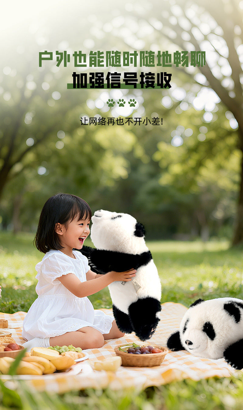 AI-powered smart children's toys, realistic panda plush doll, educational toy for kids, direct from the manufacturer