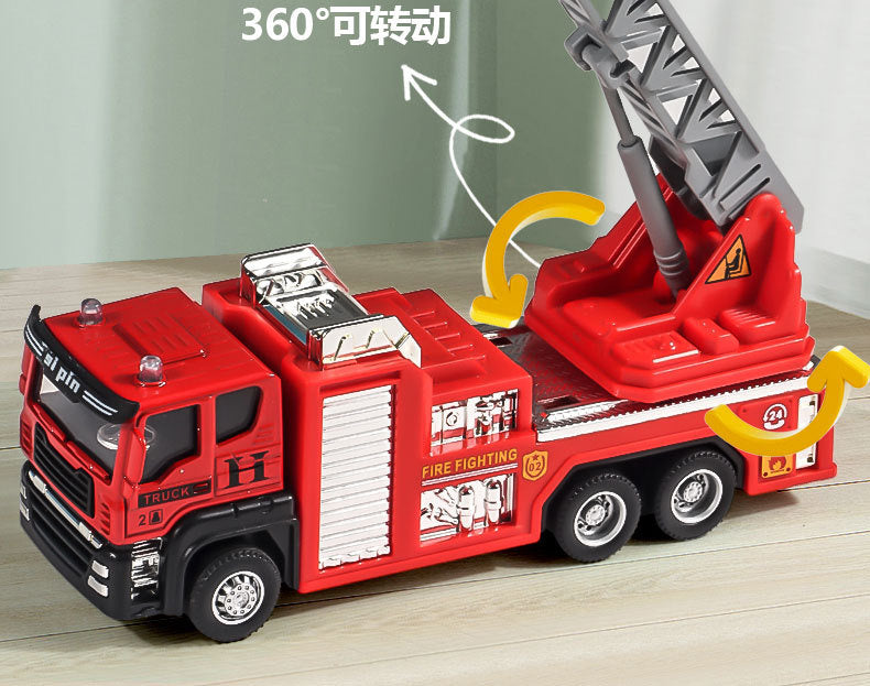 Children's Toy Alloy Excavator Dump Crane Car Model Bulldozer Boys' Truck Engineering Vehicle