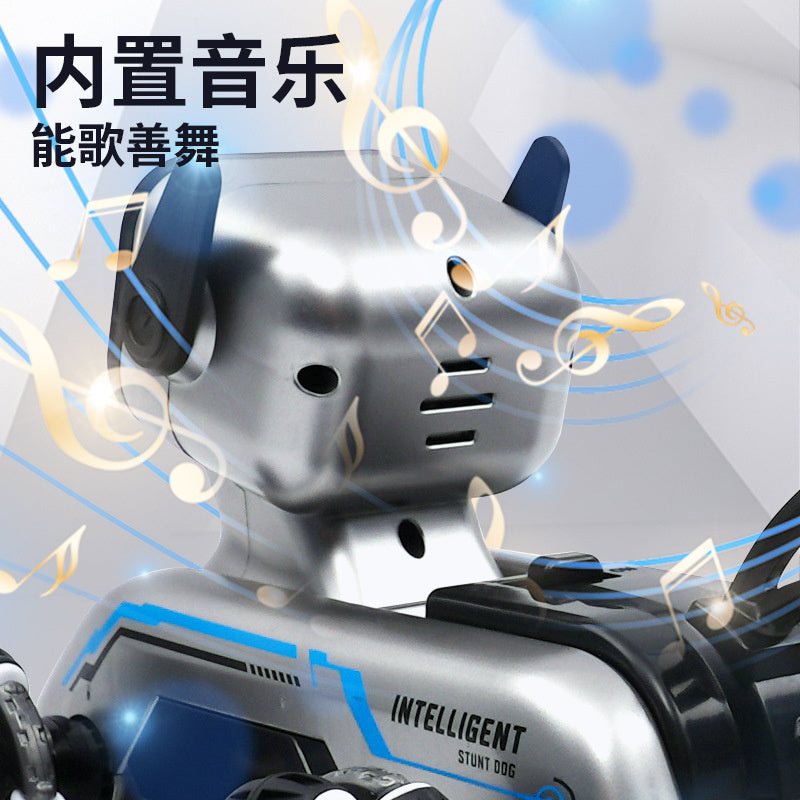 Children's Remote Control Car Intelligent Robot Gesture Sensing Transforming Eight-Wheel Stunt Electric Mechanical Dog Toy Wholesale