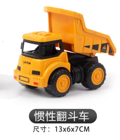 Children's Toy Alloy Excavator Dump Crane Car Model Bulldozer Boys' Truck Engineering Vehicle