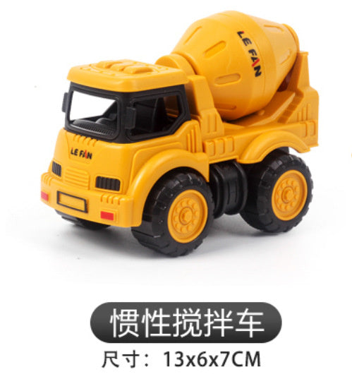 Children's Toy Alloy Excavator Dump Crane Car Model Bulldozer Boys' Truck Engineering Vehicle