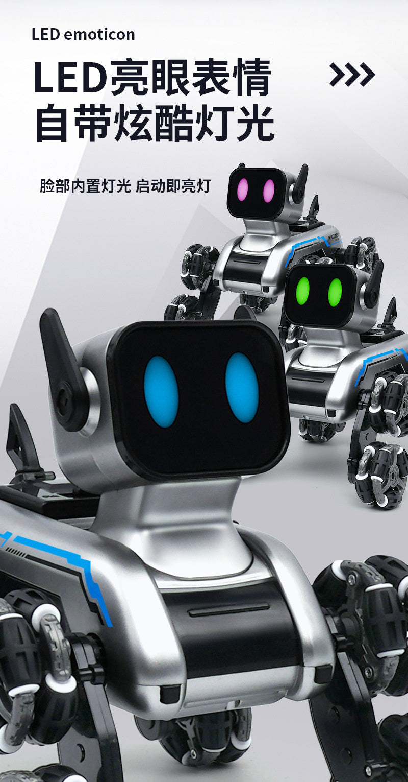 Children's Remote Control Car Intelligent Robot Gesture Sensing Transforming Eight-Wheel Stunt Electric Mechanical Dog Toy Wholesale